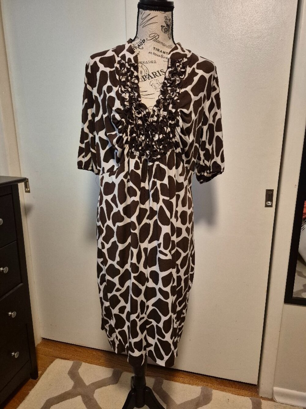Ruffle Neckline Dress/Tunic